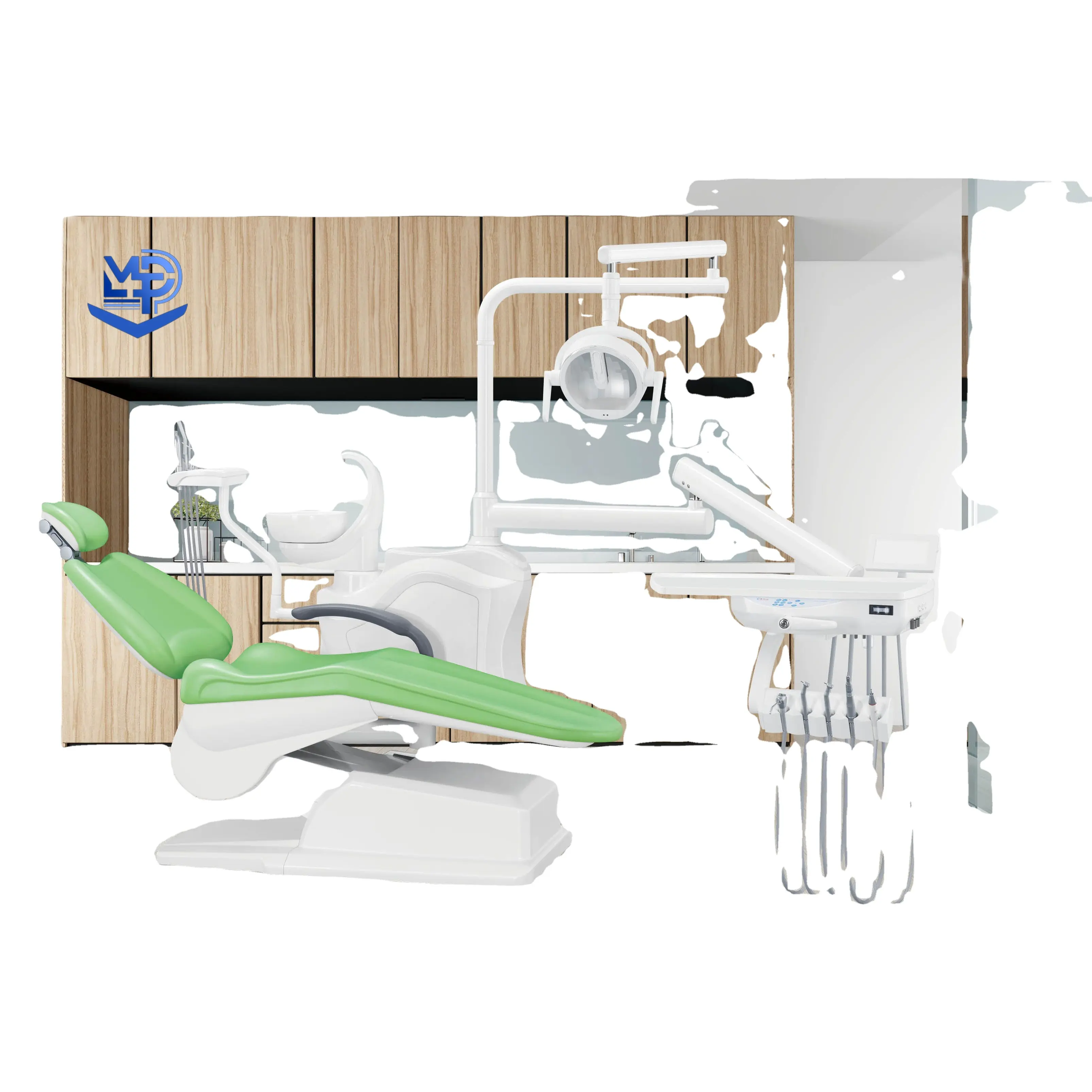 Silla dental ergonómica, equipo de salud médica, tratamiento dental de buena calidad