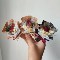 Rose éternelle, fleur séchée, petit bouquet éternel pour la maison, cadeau d'Halloween, de Nouvel An, longue durée