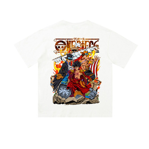 Nuovo <span class=keywords><strong>Anime</strong></span> giapponese un pezzo Casual <span class=keywords><strong>Top</strong></span> Trendy da uomo Hip-hop estivo versatili maniche a cinque quarti - Product Image 6