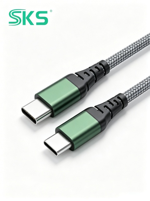 Heavy Duty USB-C to USB-C Braided Nylon Cable with 5A Fast Charging for Laptop/iPad/Phone 1m/1.5m/2m