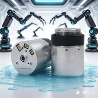 Module articulaire de co-robot exosquelette avec moteur BLDC intégré, réducteur harmonique et contrôleur de commande CC