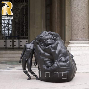 <span class=keywords><strong>Estatua</strong></span> de escultura de bronce de <span class=keywords><strong>cabeza</strong></span> <span class=keywords><strong>grande</strong></span> para decoración de jardín al aire libre, <span class=keywords><strong>estatua</strong></span> abstracta moderna de thomas lerooy - Product Image 2