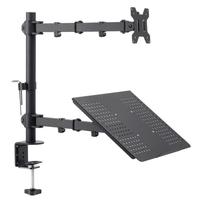 Bras de support à double écran Support d'ordinateur Portable Pliable Flexible Support pour ordinateur portable Support pour ordinateur portable