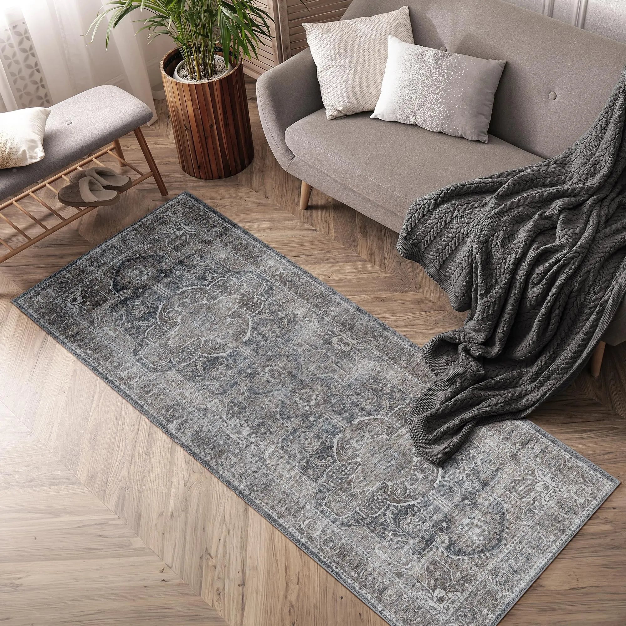 Tappeto morbido stampato su misura con supporto antiscivolo per tappetini per soggiorno