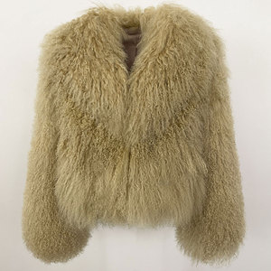 Cappotto OFTBUY in Vera <span class=keywords><strong>Pelliccia</strong></span> di Pecora Mongola Giacca Invernale da <span class=keywords><strong>Donna</strong></span> Spessa e Calda Capospalla Naturale Streetwear <span class=keywords><strong>con</strong></span> Colletto Reversibile Nuova Moda - Product Image 6