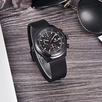 Montre à quartz BENYAR, tendance et élégante, nouvelle montre décontractée avec bracelet en maille milanaise, calendrier saphir, étanche, pour homme, BY-5200