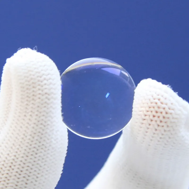 Lentes convexas planas de aumento de 20mm Lente esférica óptica Lente de vidrio óptico transparente