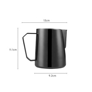 Jarra para espumar al vapor Arriart, jarra para espumar leche de café Latte Art, jarra para espumar leche Barista Art, jarra de leche de acero inoxidable - Product Image 6