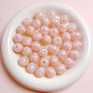 16MM couleur bonbon clignotant coeur rond perles acryliques pour bricolage matériaux faits à la main Bracelet accessoires sac article suspendu - Product Image 2