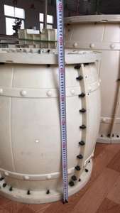 Beton bahçe kalıp ahşap doku tezgahı varil şekli bacak - Product Image 3