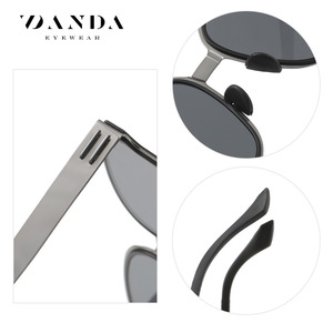 Gafas de sol DANDA rectangulares UV400 con montura completa unisex protección solar JS8579 - Product Image 4