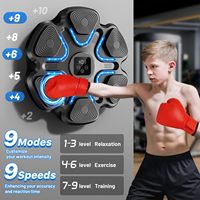 Machine de boxe musicale avec Bluetooth, entraîneur de frappe interactif avec lumières LED, fixation murale pour salle de sport à domicile, adultes et enfants