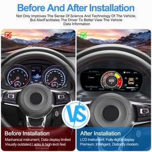Navihua Upgrade <b>Car</b> Digital Cluster Linux System With Carplay Auto <b>Speedometer</b> LCD Dashboard <b>for</b> Volkswagen Scirocco 2009-2016 - Product Image 3