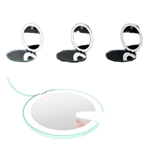 Led Makeup <b>Mirror</b> Private Label 3 Colors Cosmetic Mini <b>Mirror</b> Available Rechargeable Led <b>Mirror</b> - Product Image 4