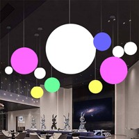 Boule led de levage à suspension dmx led, boule de levage cinétique rvb boule de sphère de lumière à led cinétique