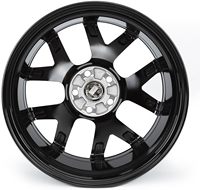 Rines de Aleación Forjada de 18 Pulgadas, 5x112 5x114.3, de 1 Pieza, Negros, Multirradio, Ligeros, para Autos de Pasajeros