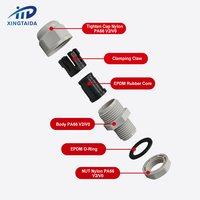 M20 CE RoHS câble LAN RJ45 IP68 connecteur en caoutchouc étanche Ethernet presse-étoupe en plastique pour réseau extérieur