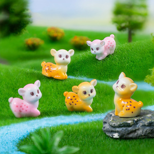 ตุ๊กตาสัตว์เรซิ่นขนาดเล็ก รูปกวางซิก้า สำหรับตกแต่งสวนเทพนิยาย ของตกแต่งเค้ก กล่องสุ่ม ของตกแต่งพวงกุญแจ - Product Image 2