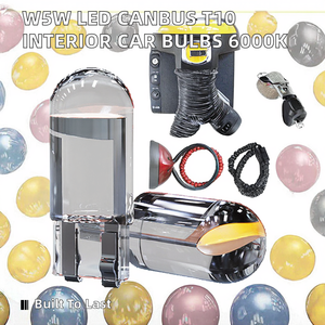 Nouvelles ampoules LED W5W Canbus T10 universelles pour voiture, éclairage intérieur COB en verre, 6000K blanc, pour plaque d'immatriculation, plafonnier, lecture, 12V - Product Image 2
