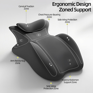 หมอนรองหลังอ่านหนังสือแบบ Ergonomic สำหรับเตียงนอน ยี่ห้อ Poland Stock ช่วยรองรับคอและเอว สำหรับวางโทรศัพท์  จัดส่งแบบ EU Dropshipping - Product Image 5