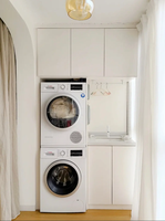 Aparador Blanco con Puerta y Estantes Abiertos - Fabricación Personalizada OEM Directo de Fábrica
