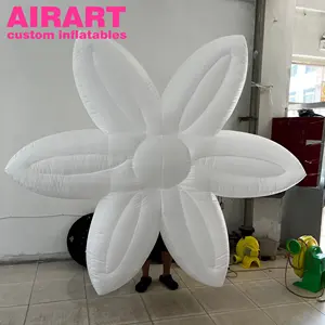 Outro partido decoração flor inflável branca para casamento balão