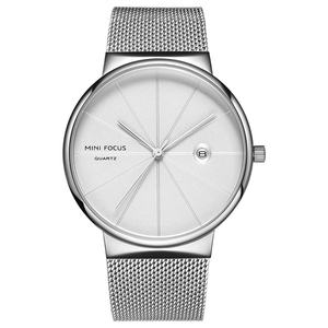 OEM ODM Business Casual Outdoor Fashion Coin <b>Watch</b> 40mm MINI FOCUS 0176G <b>Waterproof</b> Glass Pointer Alloy Stainless Steel Band <b>Men</b> - Product Image 2