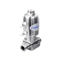 DONJOY Mini actionneur pneumatique Vanne à membrane en acier inoxydable pour eau