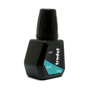 Trodat 7750 tinta de tela negra lavable 10ml para sello de marcado textil en <span class=keywords><strong>ropa</strong></span> <span class=keywords><strong>infantil</strong></span> para uso de Oficina no es fácil de desvanecer - Product Image 2