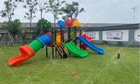 MT-BRX040 Équipement de jeux pour enfants personnalisé, aire de jeux extérieure commerciale avec toboggan pour jardin