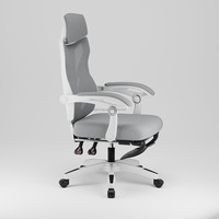 Chaise de bureau noire pour la maison, avec accoudoirs réglables, dossier en maille haute, couleurs personnalisées, soutien lombaire réglable, chaise de bureau en maille de direction