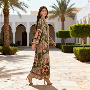 Nuevo Diseño Estilo Dubái, Vestido Largo de Tela de Alta Calidad, Modesto y Elegante con Lentejuelas, Abaya para Mujeres Musulmanas, Proveedor - Product Image 4