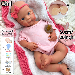 Poupée <span class=keywords><strong>Reborn</strong></span> Fille en Silicone Réaliste, Douce au Toucher, Détails Faciaux Réalistes, Compagnon Confortable <span class=keywords><strong>pour</strong></span> Adultes - Product Image 2