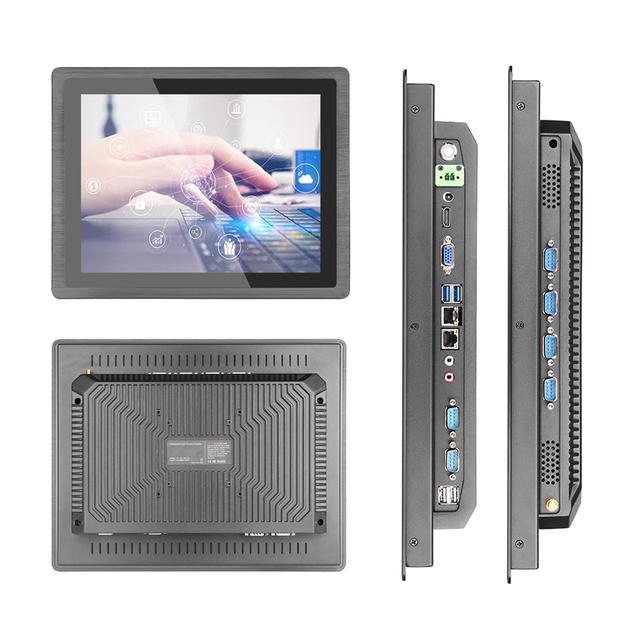 Industrial Panel PC 15 Inch Fanless J4125 J1900 Core I3 I5 I7 Industrial All in One PC Embedded IP65 Touch Panel PC