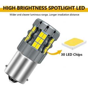 TGZ Canbus Car Indicator Led Built-in Light Plate Bulbs Dynamic Turn Signal 23w BAU15S/<strong>PY21W</strong> BAY15D/P21 T20 T25 - Product Image 3