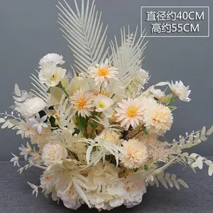 פרחים מלאכותיים קיר דקור פלורה מחיר חתונה מלאכותי פרח סידורי