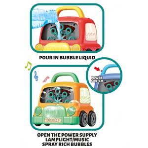 Máquina de Burbujas para Auto EPT Mini con Luces y Música, Juguete Eléctrico Automático para Niños, Diversión al Aire Libre - Product Image 2