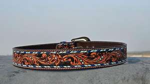 Ceinture en cuir véritable de qualité supérieure pour hommes, style classique, formel et décontracté, avec boucle en alliage réglable - Product Image 2