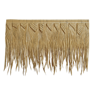 Tuiles d'herbe à l'architecture hawaïenne Bâton de toit vert Gouttières de chaume sur les toits avec motif d'écoutille à demi colombage pour avoir un Had - Product Image 1