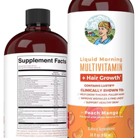 Complément multivitaminé liquide pour la croissance des cheveux, gouttes matinales, supplément multivitaminé, sirop oral, vitamines pour la croissance