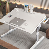 Verbeterde opvouwbare draagbare kleine bedtafel van aluminiumlegering, in hoogte verstelbaar computerbureau voor studeren in studentenhuizen