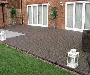 Dalles de <span class=keywords><strong>terrasse</strong></span> en WPC imperméables à emboîtement facile à installer <span class=keywords><strong>pour</strong></span> l'extérieur, revêtement de sol composite <span class=keywords><strong>pour</strong></span> jardin - Product Image 6