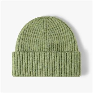 Gorros de invierno tipo beanie, bonitos, resistentes al descolorimiento, de lana de oveja francesa, gorros navideños reversibles, gorros de invierno promocionales, marca privada - Product Image 1