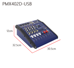 250W 4 kênh âm thanh Power Mixer khuếch đại chuyên nghiệp Mixer hiệu ứng âm thanh âm thanh mixer DJ giao diện điều khiển - Product Image 4