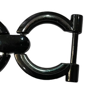 Hebilla de metal plateado de aleación de hierro y zinc con diseño de mordaza de caballo para decoración de mocasines y bolsos de hombre - Product Image 6