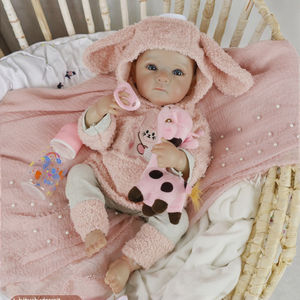 Lifereborn 18 pulgadas 45cm lindas muñecas de bebé <span class=keywords><strong>recién</strong></span> nacido Reborn dibujan a mano pelo realista Bebs Reborn muñecas para regalos - Product Image 2