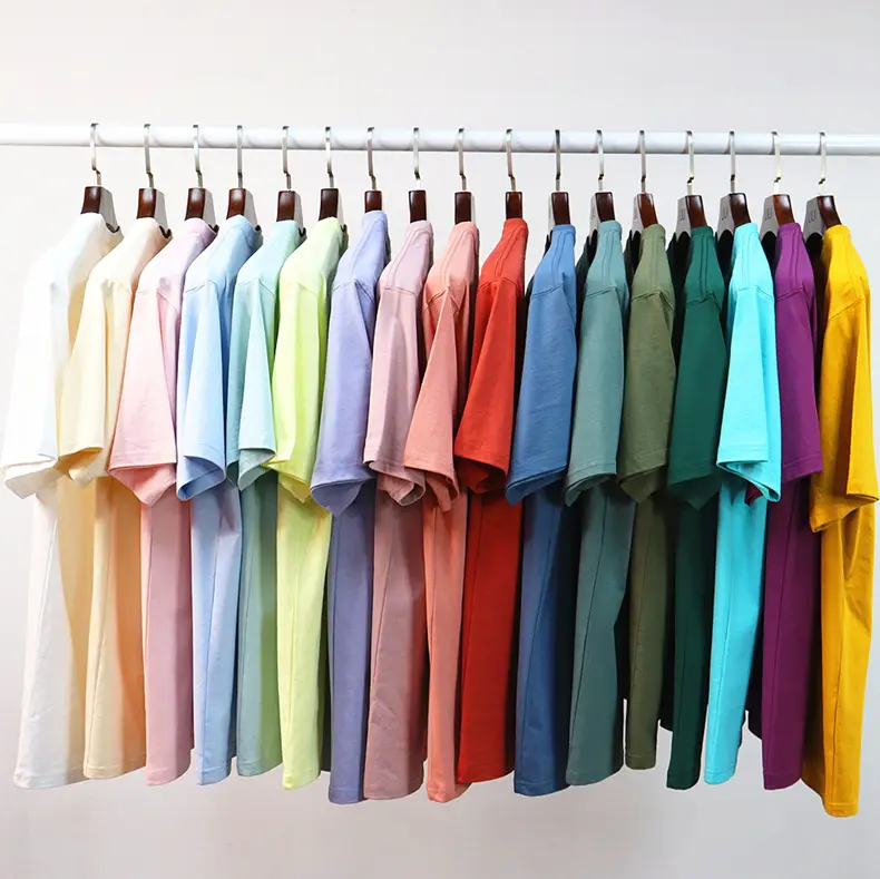 Benutzer definierte eigene LOGO 230GSM Übergroße Street Wear Siebdruck kausale Kleidung weiches Gefühl 100% Baumwolle Herren T-Shirts