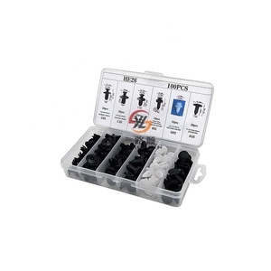 Lot de 100 clips universels en nylon <span class=keywords><strong>pour</strong></span> panneaux de porte et garnitures de roues HE26 <span class=keywords><strong>pour</strong></span> le marché intérieur et l'exportation - Product Image 4