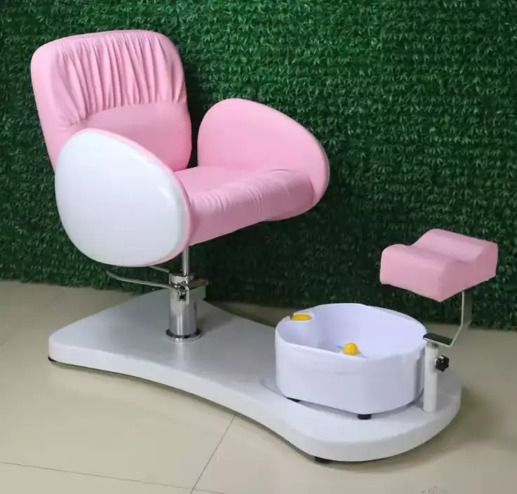 W008 Rosa Pedicure Spa Spa cadeira de pedicura para unhas e pés Bath Shop Beauty Salon Foot Massage Chair