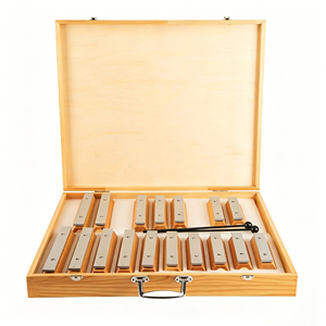 Xylophone Glockenspiel en métal et bois coloré à 17 tons, instrument de percussion Orff pour enfants, jouet musical éducatif précoce - Product Image 3
